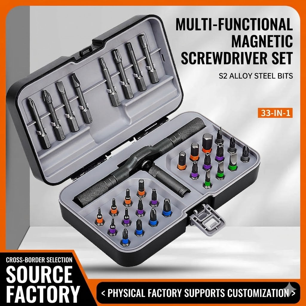 33PCS S2 Steel Precision Screwdriver Bit Set